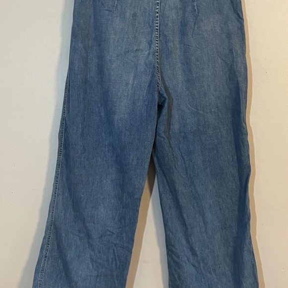 Lauren Ralph Denim Jean 12 Blue Wide Leg High Waisted Old Money Classic Preppy - Picture 11 of 13